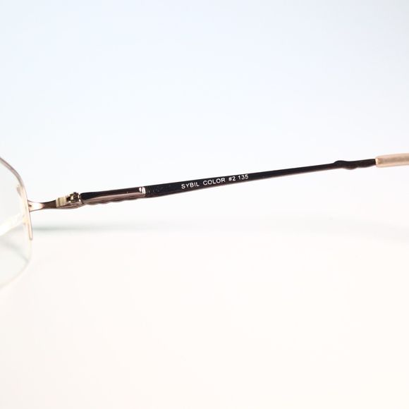 Port Royale Collection Silver Dollar 51-19 135 half rim eyeglasses frame N14 - Picture 5 of 9